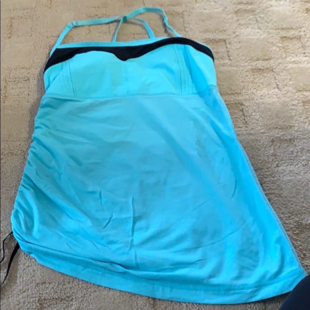 Light blue lulu lemon tank top